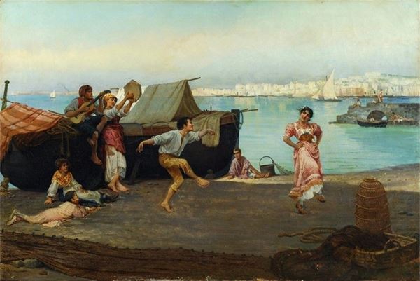 Pietro Aldi - Ballo popolare degli ostricari a Santa Lucia