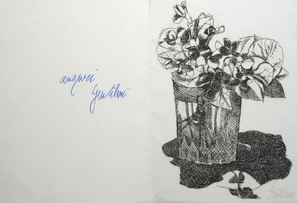 Franco Gentilini - Vaso con fiori