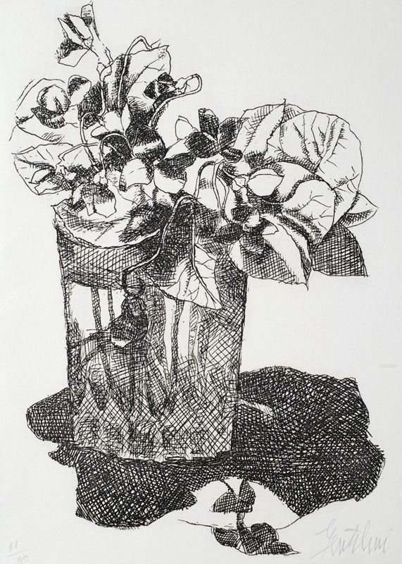 Franco Gentilini - Vaso con Fiori