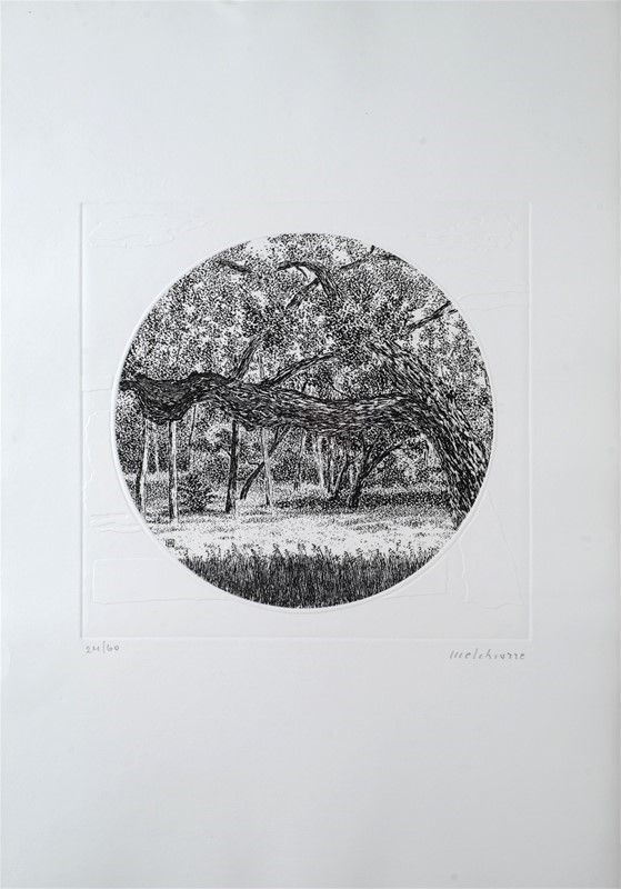 Enzo Melchiorre : Senza titolo  - Acquaforte e calcografia - Asta GRAFICA, MULTIPLI ED EDIZIONI - Galleria Pananti Casa d'Aste