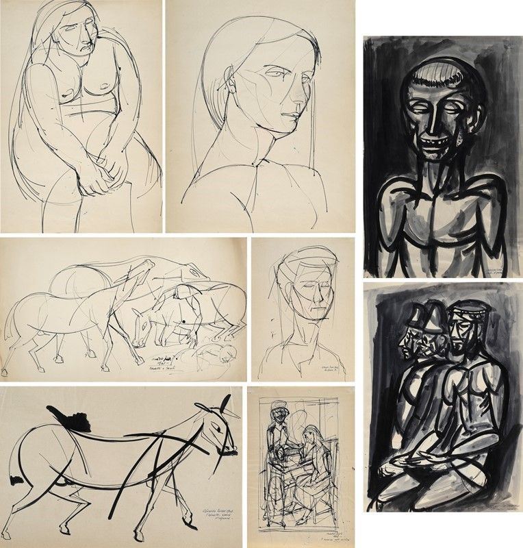 Osvaldo Tordi - Lotto Composto da Otto Opere