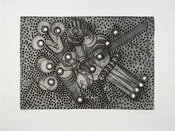 Umberto Mastroianni : LEM  - Acquaforte acquatinta e calcografia - Asta GRAFICA ED EDIZIONI - Galleria Pananti Casa d'Aste