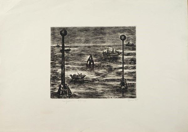 Tono Zancanaro : Laguna  - Auction GRAFICA, MULTIPLI ED EDIZIONI - Galleria Pananti Casa d'Aste