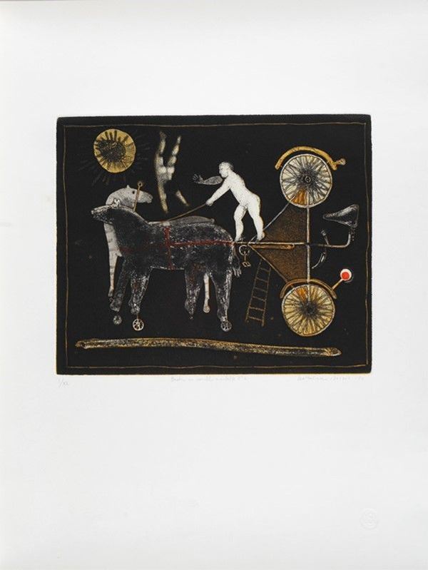 Normanno Soscia : Bambini su cavalli a rotelle N° 2  - Auction GRAFICA ED EDIZIONI - Galleria Pananti Casa d'Aste