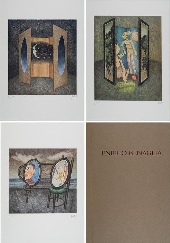 Enrico Benaglia - Lotto Composto da Tre Opere