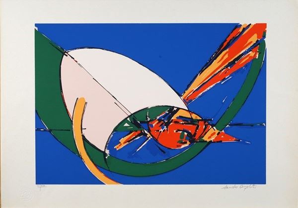 Sandro Angelotti : Senza titolo  - Auction GRAFICA, MULTIPLI ED EDIZIONI - Galleria Pananti Casa d'Aste