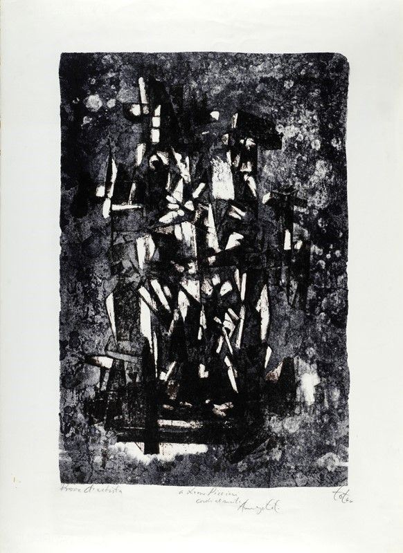Amerigo Tot : Senza titolo  (1966)  - Litografia - Asta GRAFICA ED EDIZIONI - Galleria Pananti Casa d'Aste