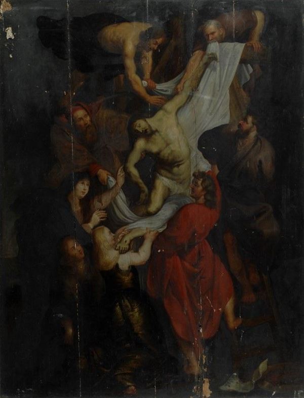 Anonimo, XIX sec. : Deposizione  - Auction Antiquariato - Galleria Pananti Casa d'Aste