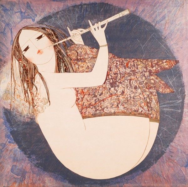 Dariush Mohaier - Figura con flauto