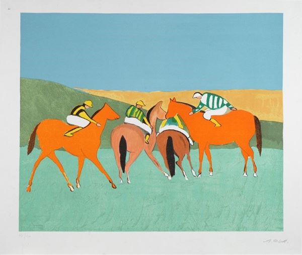 Giuseppe Cesetti : Il gioco del polo  - Auction GRAFICA ED EDIZIONI - Galleria Pananti Casa d'Aste