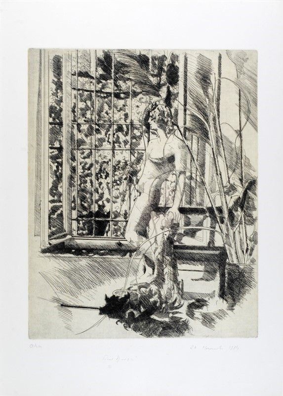 Piero Vignozzi - Interno con Scultura