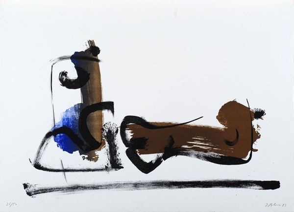 Italo Bolano : Senza titolo  (1983)  - Litografia - Asta GRAFICA ED EDIZIONI - Galleria Pananti Casa d'Aste
