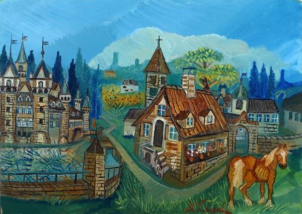 Antonio Ligabue : Senza titolo  - Auction Arte Moderna e Contemporanea - III - Galleria Pananti Casa d'Aste