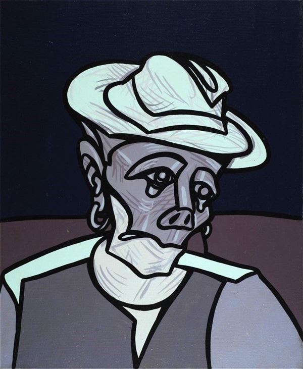 Valerio Adami - Studio per looking to the east