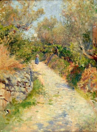Sentiero di Campagna con Figura