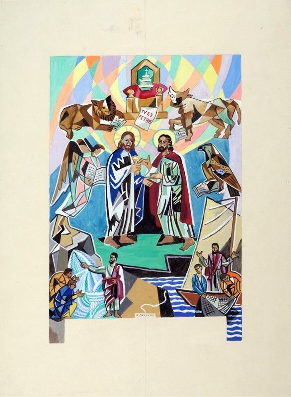 Gino Severini - La consegna delle chiavi a San Pietro