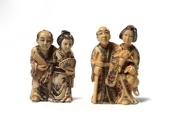 Coppia di sculture   - Auction ARTE ORIENTALE - Galleria Pananti Casa d'Aste