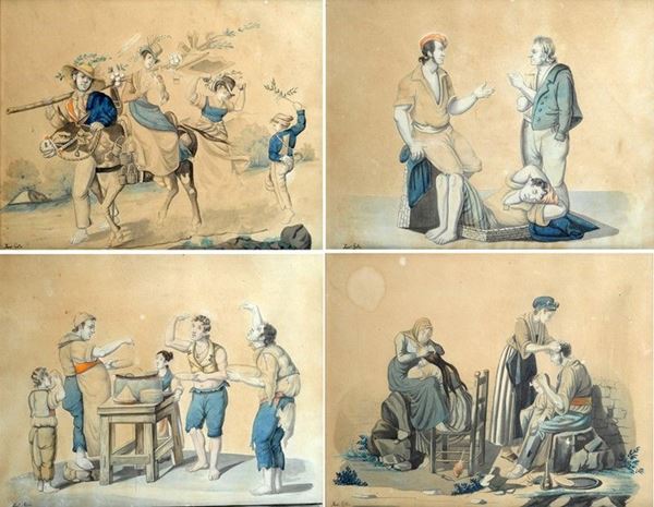 Saverio Della Gatta - Scene di vita popolare