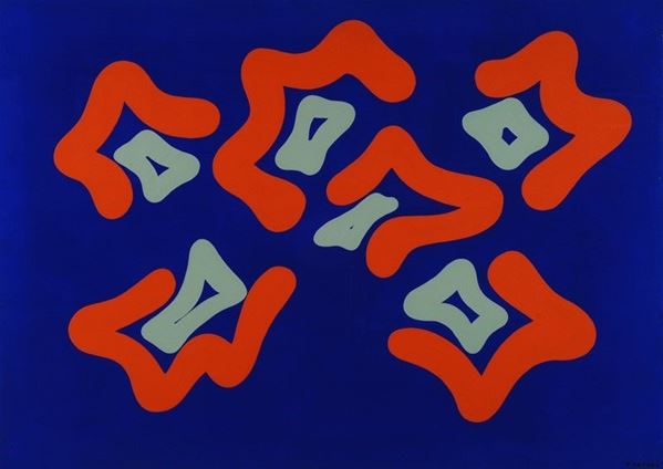 Giulio Turcato : Forme spezzate  (1972)  - Acrilico su tela - Asta Arte Moderna e Contemporanea - III - Galleria Pananti Casa d'Aste