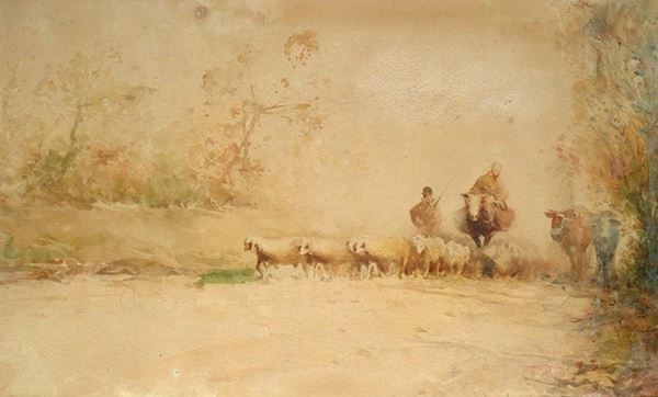 Paolo Sala - Gregge con pastori