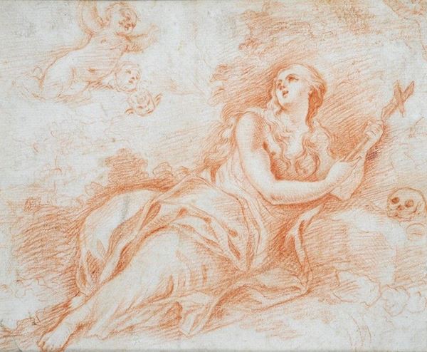 Scuola Meridionale, XVIII sec. - Maddalena nel deserto
