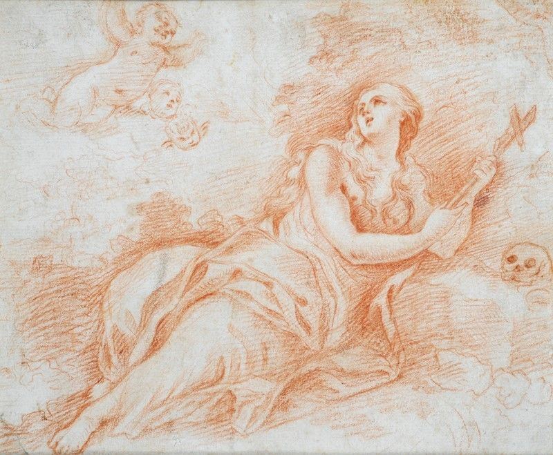 Scuola Meridionale, XVIII Sec. - Maddalena nel Deserto