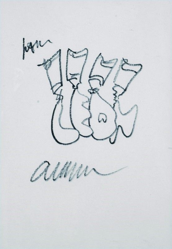 Fernandez Arman : Senza titolo  - Pennarello su carta - Asta Arte Moderna e Contemporanea - III - Galleria Pananti Casa d'Aste