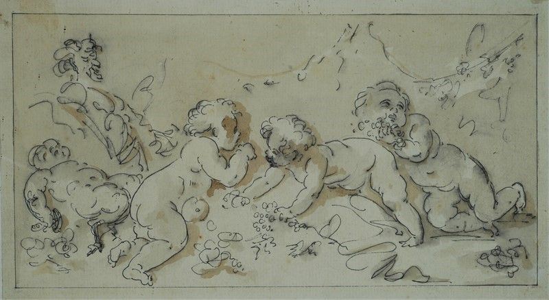 Anonimo, XIX Sec. - Putti