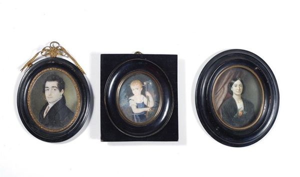 Tre miniature  - Auction ANTIQUARIATO, OROLOGI - I - Galleria Pananti Casa d'Aste