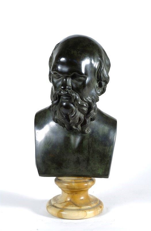 Busto di Socrate  - Asta ANTIQUARIATO, OROLOGI - I - Galleria Pananti Casa d'Aste