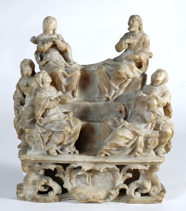 Madonna, Cristo e apostoli  - Auction ANTIQUARIATO, OROLOGI - I - Galleria Pananti Casa d'Aste