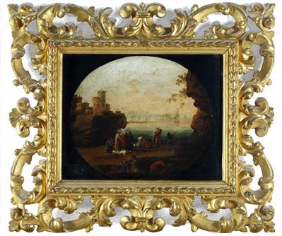 Paesaggio con Marina, Castello e Figure