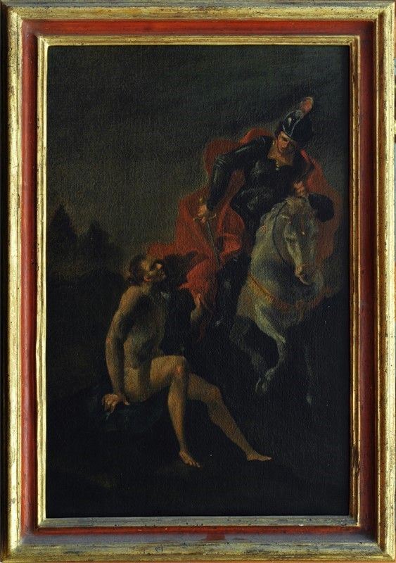 Scuola Veneta, XVIII Sec. - San Martino e il Povero