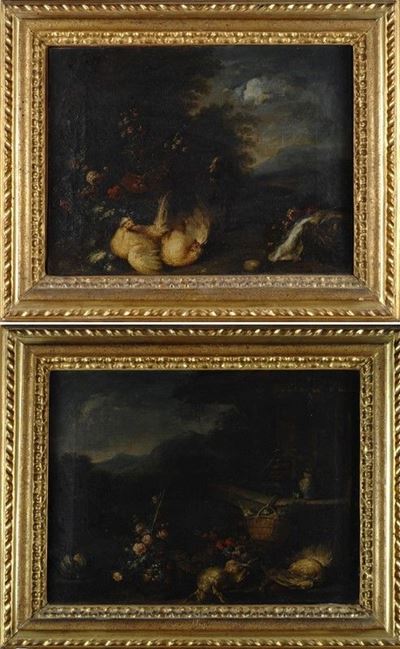 Natura Morta con Fiori, Frutti e Volatili