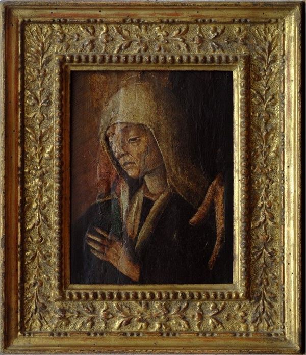 Scuola Ferrarese, fine XV sec. : Figura (frammento)  - Auction Antiquariato - II - Galleria Pananti Casa d'Aste