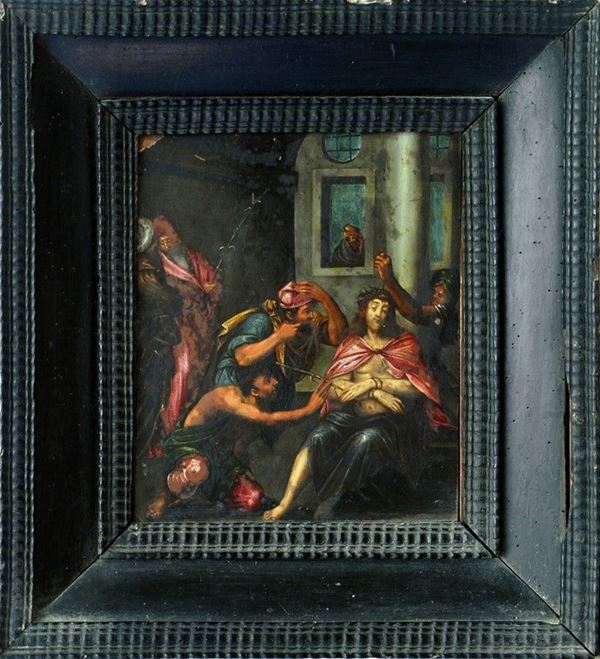 Scuola Fiamminga, XVI sec. - Cristo deriso