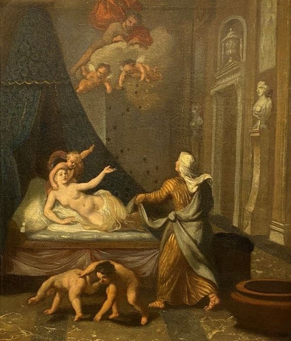 Scuola Romana, XVIII sec. - Danae