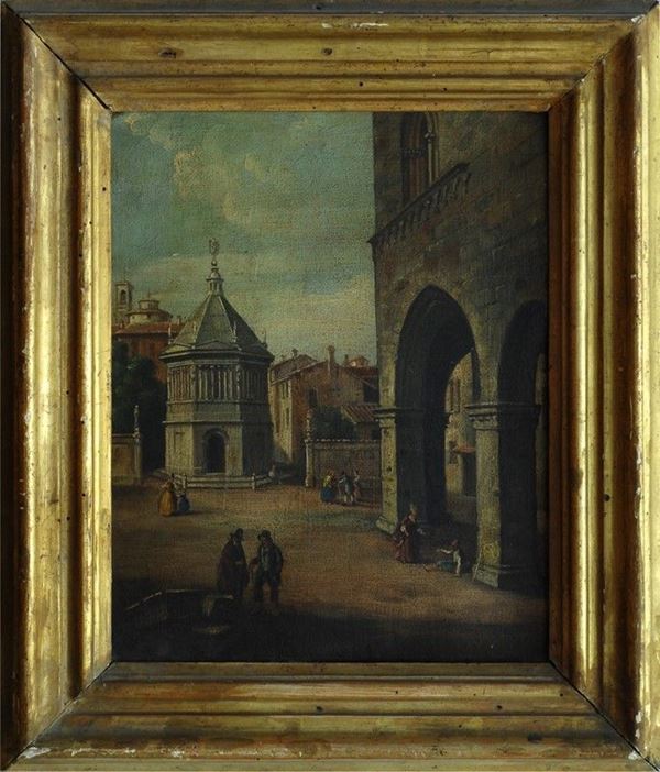Anonimo, XIX sec. - Il Battistero di Bergamo