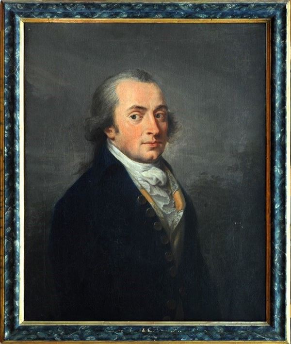 Scuola Inglese, fine XVIII sec. - Ritratto di gentiluomo