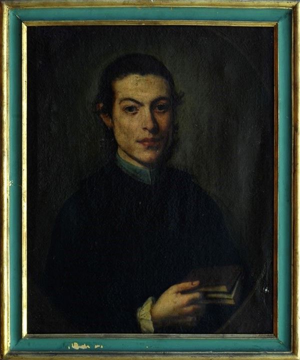 Scuola Lombarda, XVIII sec. - Ritratto di giovane prelato