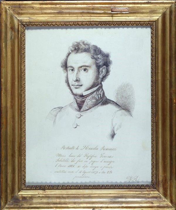 Francesco Sabatelli : Ritratto di Nicola Renucci  - Auction ANTIQUARIATO, OROLOGI - I - Galleria Pananti Casa d'Aste