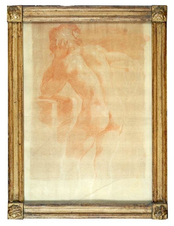 Scuola Emiliana, XVII sec. : Nudo  - Auction ANTIQUARIATO, OROLOGI - I - Galleria Pananti Casa d'Aste
