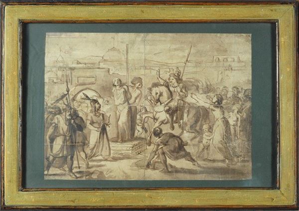 Anonimo, XIX sec. : Martiri condannati al rogo  - Auction Antiquariato - Galleria Pananti Casa d'Aste