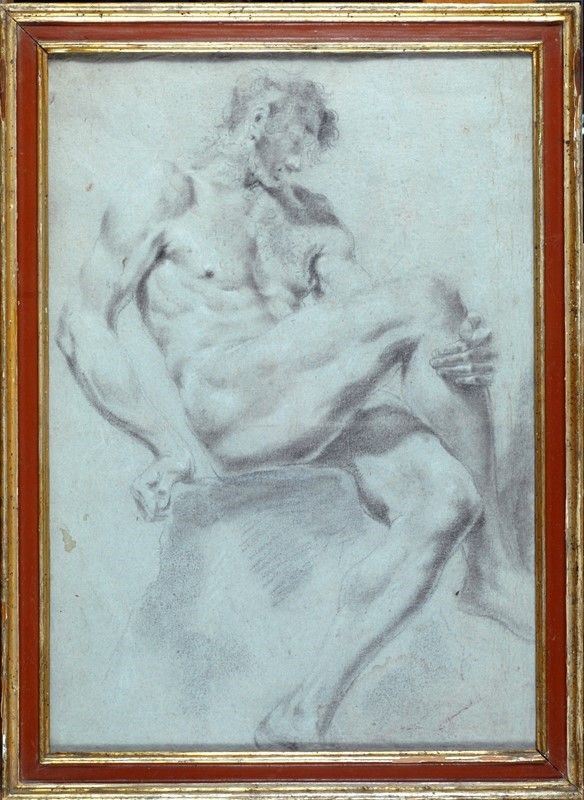 Scuola Italia Settentrionale, XVIII sec. - Nudo maschile