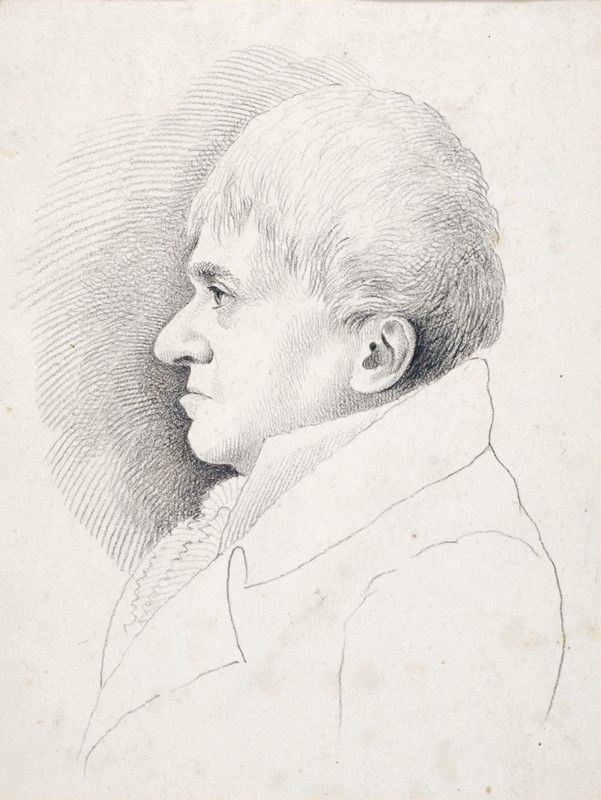 Anonimo, XIX - XX Sec., Luigi Paradisi (?-1893) - Profilo di Uomo