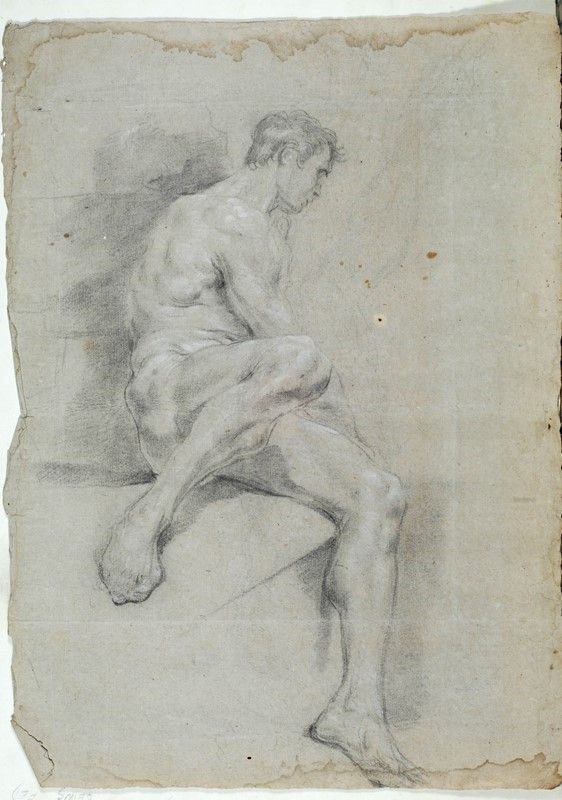 Scuola Italia Settentrionale, XVIII sec. : Nudo  - Auction Antiquariato - Galleria Pananti Casa d'Aste