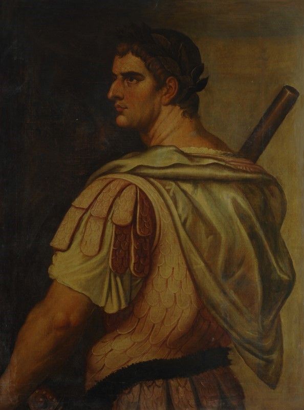 Scuola Emiliana, XVII sec. : Imperatore romano (da Bernardino Campi)  - Olio su tela - Asta Antiquariato - Galleria Pananti Casa d'Aste
