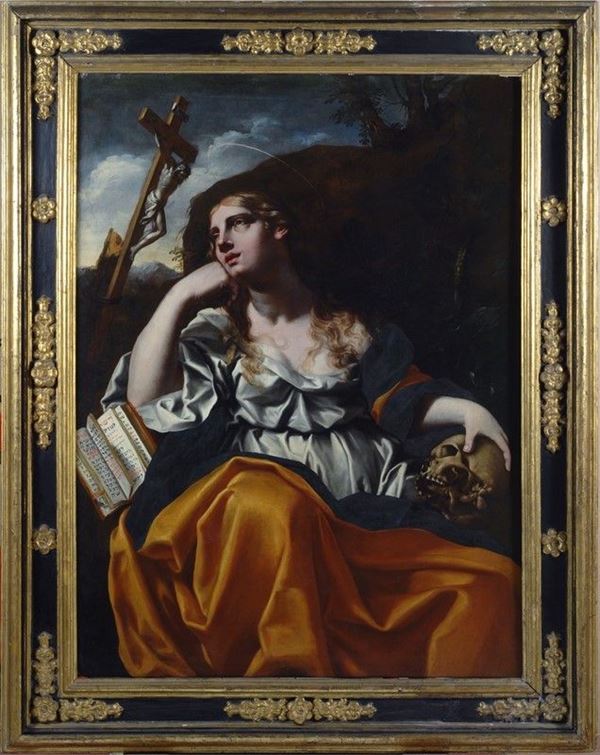 Attr. a Flaminio Torri : Maddalena nel deserto  - Auction Antiquariato - Galleria Pananti Casa d'Aste