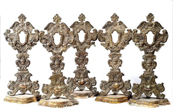 Cinque reliquiari  - Auction ANTIQUARIATO, OROLOGI - I - Galleria Pananti Casa d'Aste