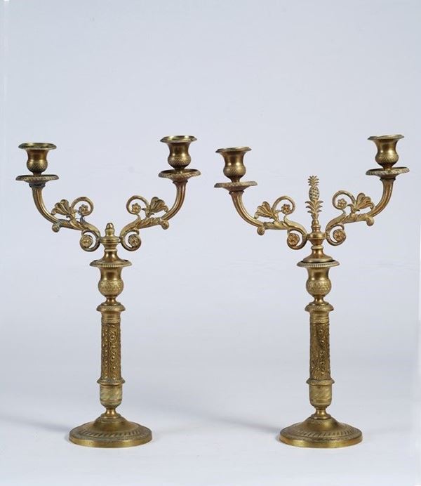Coppia di candelieri  - Auction Antiquariato - Galleria Pananti Casa d'Aste